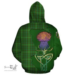 Scottish Forrester or Foster Hunting Clan Tartan Crest with Thistle and Scotland Map Tartan Plaid Hoodie Scottish Plaid Tartan Plaid - ScotsTee - scotstee.com