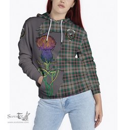 Scottish Craig Ancient Clan Tartan Crest with Thistle and Scotland Map Tartan Plaid Hoodie Scottish Plaid Tartan Plaid - ScotsTee - scotstee.com