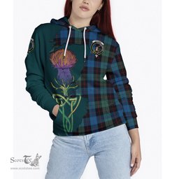 Scottish Guthrie Clan Tartan Crest with Thistle and Scotland Map Tartan Plaid Hoodie Scottish Plaid Tartan Plaid - ScotsTee - scotstee.com