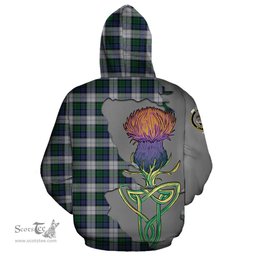 Scottish Graham Dress Clan Tartan Crest with Thistle and Scotland Map Tartan Plaid Hoodie Scottish Plaid Tartan Plaid - ScotsTee - scotstee.com