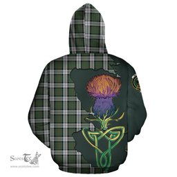 Scottish MacLaren Dress Clan Tartan Crest with Thistle and Scotland Map Tartan Plaid Hoodie Scottish Plaid Tartan Plaid - ScotsTee - scotstee.com