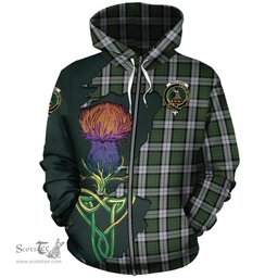 Scottish MacLaren Dress Clan Tartan Crest with Thistle and Scotland Map Tartan Plaid Hoodie Scottish Plaid Tartan Plaid - ScotsTee - scotstee.com