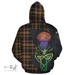Scottish MacKay of Strathnaver Clan Tartan Crest with Thistle and Scotland Map Tartan Plaid Hoodie Scottish Plaid Tartan Plaid - ScotsTee - scotstee.com