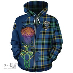 Scottish Hope Ancient Clan Tartan Crest with Thistle and Scotland Map Tartan Plaid Hoodie Scottish Plaid Tartan Plaid - ScotsTee - scotstee.com