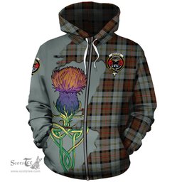 Scottish MacLeod of Harris Weathered Clan Tartan Crest with Thistle and Scotland Map Tartan Plaid Hoodie Scottish Plaid Tartan Plaid - ScotsTee - scotstee.com