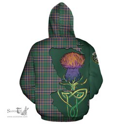 Scottish MacFarlane Hunting Ancient Clan Tartan Crest with Thistle and Scotland Map Tartan Plaid Hoodie Scottish Plaid Tartan Plaid - ScotsTee - scotstee.com