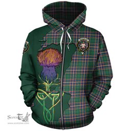 Scottish MacFarlane Hunting Ancient Clan Tartan Crest with Thistle and Scotland Map Tartan Plaid Hoodie Scottish Plaid Tartan Plaid - ScotsTee - scotstee.com