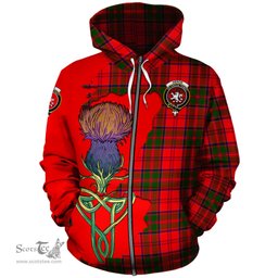 Scottish Heron Clan Tartan Crest with Thistle and Scotland Map Tartan Plaid Hoodie Scottish Plaid Tartan Plaid - ScotsTee - scotstee.com