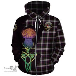 Scottish MacDonald Dress Clan Tartan Crest with Thistle and Scotland Map Tartan Plaid Hoodie Scottish Plaid Tartan Plaid - ScotsTee - scotstee.com