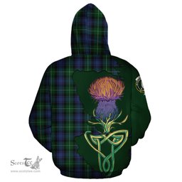 Scottish Lamont #2 Clan Tartan Crest with Thistle and Scotland Map Tartan Plaid Hoodie Scottish Plaid Tartan Plaid - ScotsTee - scotstee.com