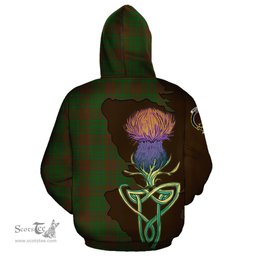 Scottish MacAlister of Glenbarr Hunting Clan Tartan Crest with Thistle and Scotland Map Tartan Plaid Hoodie Scottish Plaid Tartan Plaid - ScotsTee - scotstee.com