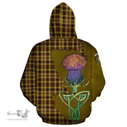 Scottish Jardine Clan Tartan Crest with Thistle and Scotland Map Tartan Plaid Hoodie Scottish Plaid Tartan Plaid - ScotsTee - scotstee.com