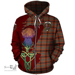 Scottish Innes Ancient Clan Tartan Crest with Thistle and Scotland Map Tartan Plaid Hoodie Scottish Plaid Tartan Plaid - ScotsTee - scotstee.com
