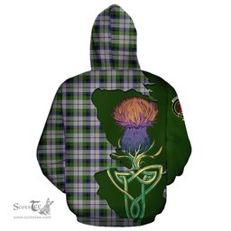 Scottish MacNaughton Dress Clan Tartan Crest with Thistle and Scotland Map Tartan Plaid Hoodie Scottish Plaid Tartan Plaid - ScotsTee - scotstee.com