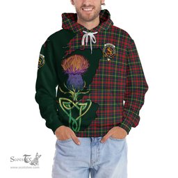 Scottish MacKintosh Hunting Modern Clan Tartan Crest with Thistle and Scotland Map Tartan Plaid Hoodie Scottish Plaid Tartan Plaid - ScotsTee - scotstee.com