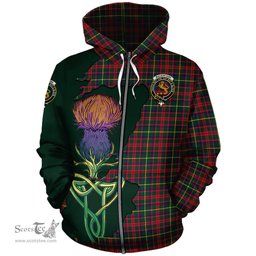 Scottish MacKintosh Hunting Modern Clan Tartan Crest with Thistle and Scotland Map Tartan Plaid Hoodie Scottish Plaid Tartan Plaid - ScotsTee - scotstee.com