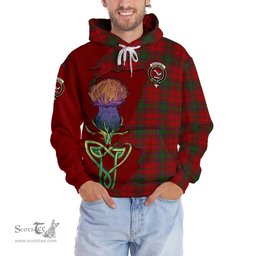 Scottish MacDougall Clan Tartan Crest with Thistle and Scotland Map Tartan Plaid Hoodie Scottish Plaid Tartan Plaid - ScotsTee - scotstee.com