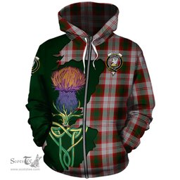 Scottish Lindsay Dress Red Clan Tartan Crest with Thistle and Scotland Map Tartan Plaid Hoodie Scottish Plaid Tartan Plaid - ScotsTee - scotstee.com