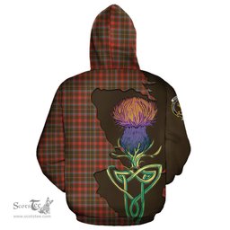 Scottish MacKintosh Hunting Weathered Clan Tartan Crest with Thistle and Scotland Map Tartan Plaid Hoodie Scottish Plaid Tartan Plaid - ScotsTee - scotstee.com