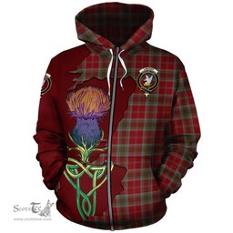 Scottish Lindsay Weathered Clan Tartan Crest with Thistle and Scotland Map Tartan Plaid Hoodie Scottish Plaid Tartan Plaid - ScotsTee - scotstee.com