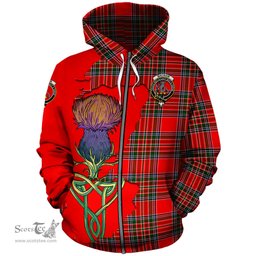 Scottish MacBain Clan Tartan Crest with Thistle and Scotland Map Tartan Plaid Hoodie Scottish Plaid Tartan Plaid - ScotsTee - scotstee.com