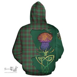 Scottish MacKinnon Hunting Ancient Clan Tartan Crest with Thistle and Scotland Map Tartan Plaid Hoodie Scottish Plaid Tartan Plaid - ScotsTee - scotstee.com