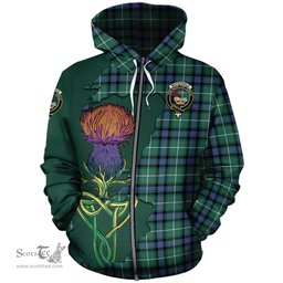 Scottish MacDonald of the Isles Hunting Ancient Clan Tartan Crest with Thistle and Scotland Map Tartan Plaid Hoodie Scottish Plaid Tartan Plaid - ScotsTee - scotstee.com