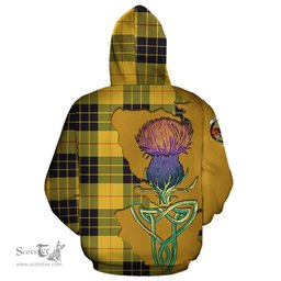 Scottish MacLeod of Lewis Ancient Clan Tartan Crest with Thistle and Scotland Map Tartan Plaid Hoodie Scottish Plaid Tartan Plaid - ScotsTee - scotstee.com