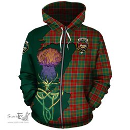 Scottish MacDonald of Kingsburgh Clan Tartan Crest with Thistle and Scotland Map Tartan Plaid Hoodie Scottish Plaid Tartan Plaid - ScotsTee - scotstee.com