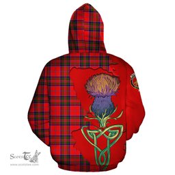 Scottish MacGillivray Modern Clan Tartan Crest with Thistle and Scotland Map Tartan Plaid Hoodie Scottish Plaid Tartan Plaid - ScotsTee - scotstee.com