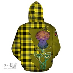 Scottish MacLeod of Lewis Modern Clan Tartan Crest with Thistle and Scotland Map Tartan Plaid Hoodie Scottish Plaid Tartan Plaid - ScotsTee - scotstee.com
