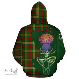 Scottish MacMillan Society of Glasgow Clan Tartan Crest with Thistle and Scotland Map Tartan Plaid Hoodie Scottish Plaid Tartan Plaid - ScotsTee - scotstee.com