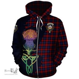 Scottish MacLachlan Clan Tartan Crest with Thistle and Scotland Map Tartan Plaid Hoodie Scottish Plaid Tartan Plaid - ScotsTee - scotstee.com
