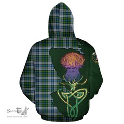 Scottish MacNeil Dress Clan Tartan Crest with Thistle and Scotland Map Tartan Plaid Hoodie Scottish Plaid Tartan Plaid - ScotsTee - scotstee.com