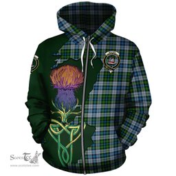 Scottish MacNeil Dress Clan Tartan Crest with Thistle and Scotland Map Tartan Plaid Hoodie Scottish Plaid Tartan Plaid - ScotsTee - scotstee.com