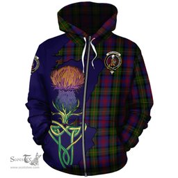 Scottish MacLennan Clan Tartan Crest with Thistle and Scotland Map Tartan Plaid Hoodie Scottish Plaid Tartan Plaid - ScotsTee - scotstee.com