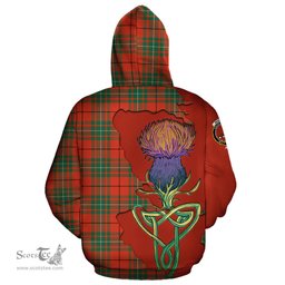 Scottish MacAulay Ancient Clan Tartan Crest with Thistle and Scotland Map Tartan Plaid Hoodie Scottish Plaid Tartan Plaid - ScotsTee - scotstee.com