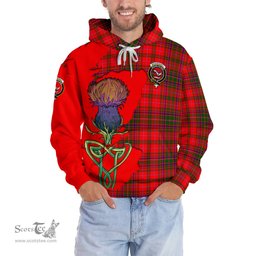 Scottish MacDougall Modern Clan Tartan Crest with Thistle and Scotland Map Tartan Plaid Hoodie Scottish Plaid Tartan Plaid - ScotsTee - scotstee.com