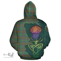 Scottish MacKintosh Hunting Ancient Clan Tartan Crest with Thistle and Scotland Map Tartan Plaid Hoodie Scottish Plaid Tartan Plaid - ScotsTee - scotstee.com