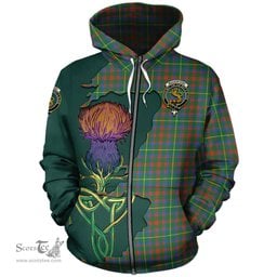 Scottish MacKintosh Hunting Ancient Clan Tartan Crest with Thistle and Scotland Map Tartan Plaid Hoodie Scottish Plaid Tartan Plaid - ScotsTee - scotstee.com