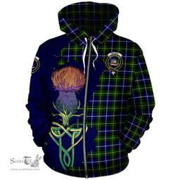 Scottish MacNeil of Barra Modern Clan Tartan Crest with Thistle and Scotland Map Tartan Plaid Hoodie Scottish Plaid Tartan Plaid - ScotsTee - scotstee.com