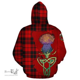 Scottish Hogg Clan Tartan Crest with Thistle and Scotland Map Tartan Plaid Hoodie Scottish Plaid Tartan Plaid - ScotsTee - scotstee.com