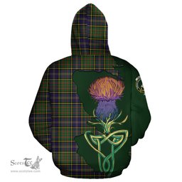 Scottish MacMillan Hunting Modern Clan Tartan Crest with Thistle and Scotland Map Tartan Plaid Hoodie Scottish Plaid Tartan Plaid - ScotsTee - scotstee.com