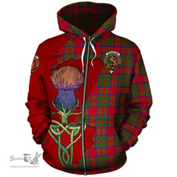 Scottish MacKintosh Modern Clan Tartan Crest with Thistle and Scotland Map Tartan Plaid Hoodie Scottish Plaid Tartan Plaid - ScotsTee - scotstee.com