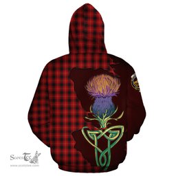 Scottish MacIver Clan Tartan Crest with Thistle and Scotland Map Tartan Plaid Hoodie Scottish Plaid Tartan Plaid - ScotsTee - scotstee.com