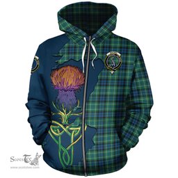 Scottish MacNeil of Colonsay Ancient Clan Tartan Crest with Thistle and Scotland Map Tartan Plaid Hoodie Scottish Plaid Tartan Plaid - ScotsTee - scotstee.com