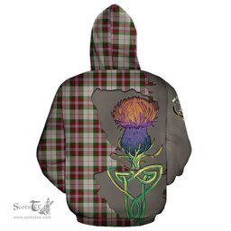 Scottish MacLean Dress Clan Tartan Crest with Thistle and Scotland Map Tartan Plaid Hoodie Scottish Plaid Tartan Plaid - ScotsTee - scotstee.com