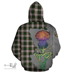 Scottish MacKinnon Dress Clan Tartan Crest with Thistle and Scotland Map Tartan Plaid Hoodie Scottish Plaid Tartan Plaid - ScotsTee - scotstee.com