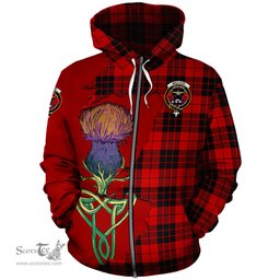 Scottish MacLeod of Raasay Clan Tartan Crest with Thistle and Scotland Map Tartan Plaid Hoodie Scottish Plaid Tartan Plaid - ScotsTee - scotstee.com