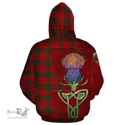 Scottish MacNab Clan Tartan Crest with Thistle and Scotland Map Tartan Plaid Hoodie Scottish Plaid Tartan Plaid - ScotsTee - scotstee.com